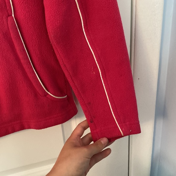 Spyder Girls Pink Fleece Zip Up Jacket - Picture 4 of 5